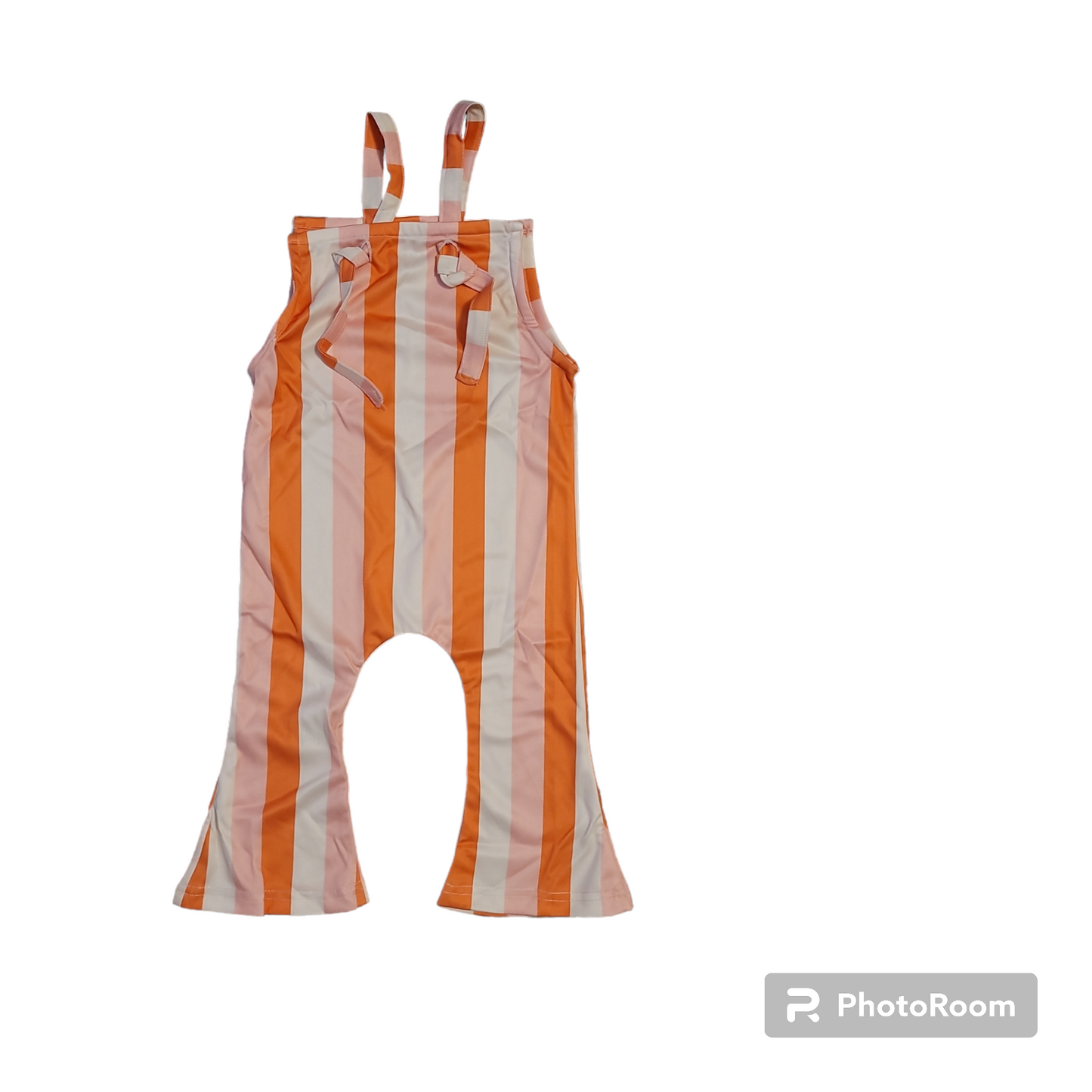 Knotted Striped Romper