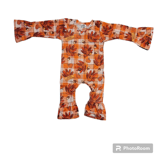 Thanksgiving Girls Romper
