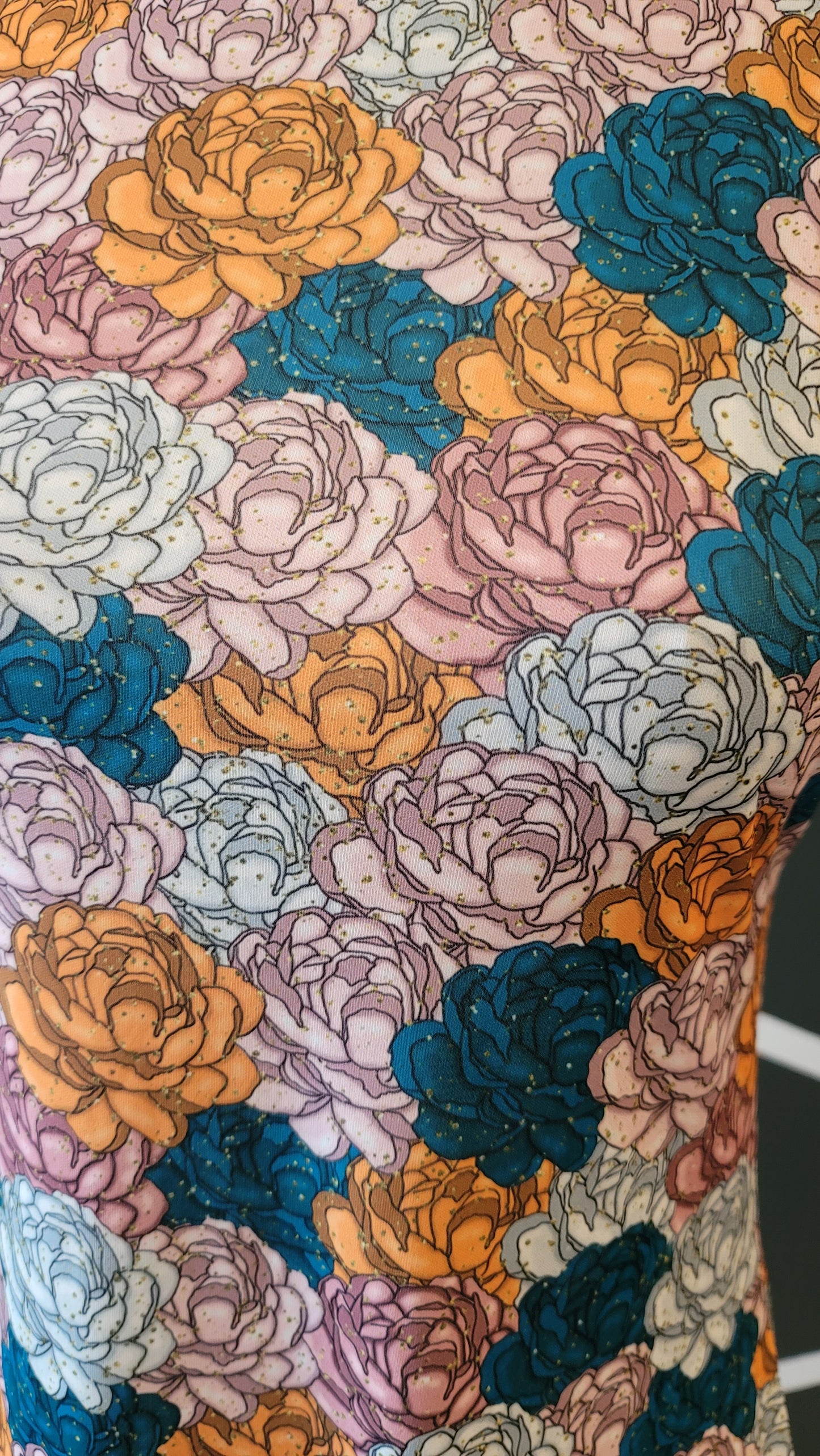 AVA's Glitter Roses Women Top