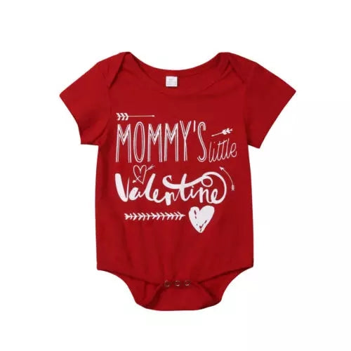 Mommy's Littile Valentine Tshirt / Romper - AVA Boutique