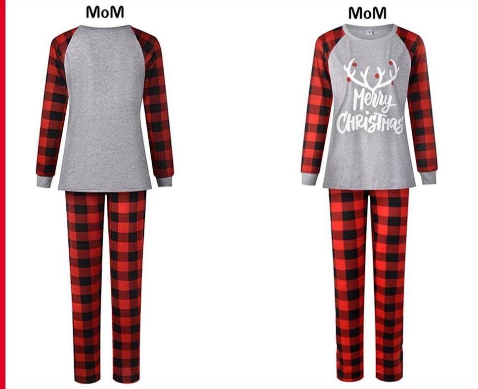 Gray Merry Christmas Family Matching Xmas Pajamas - 10th Nov