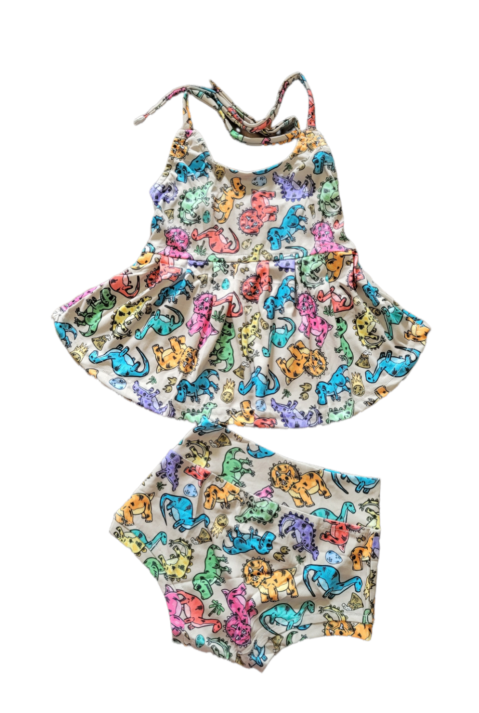 AVA's Dino Girls Halter Top with Bummies