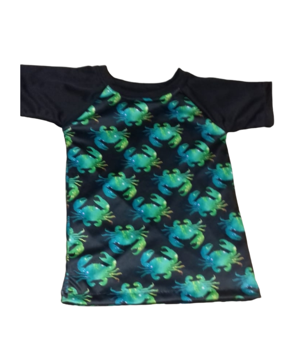 AVA's Crab Raglan Reverisble Tshirt