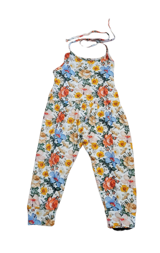 AVA's Vintage WildFlower Halter Neck Jumpsuit