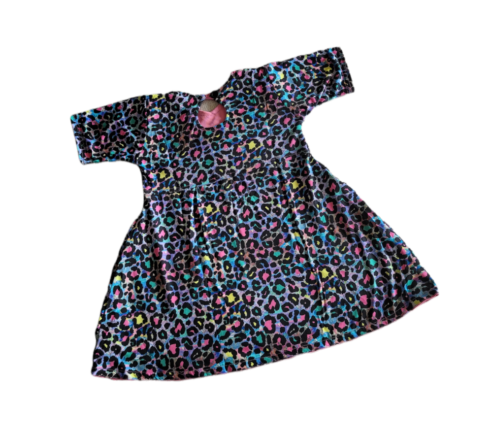AVA's Pink Leopard Reversible Dress