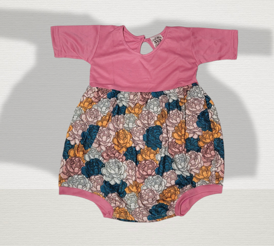 AVA's Roses Bubble Tshirt Romper