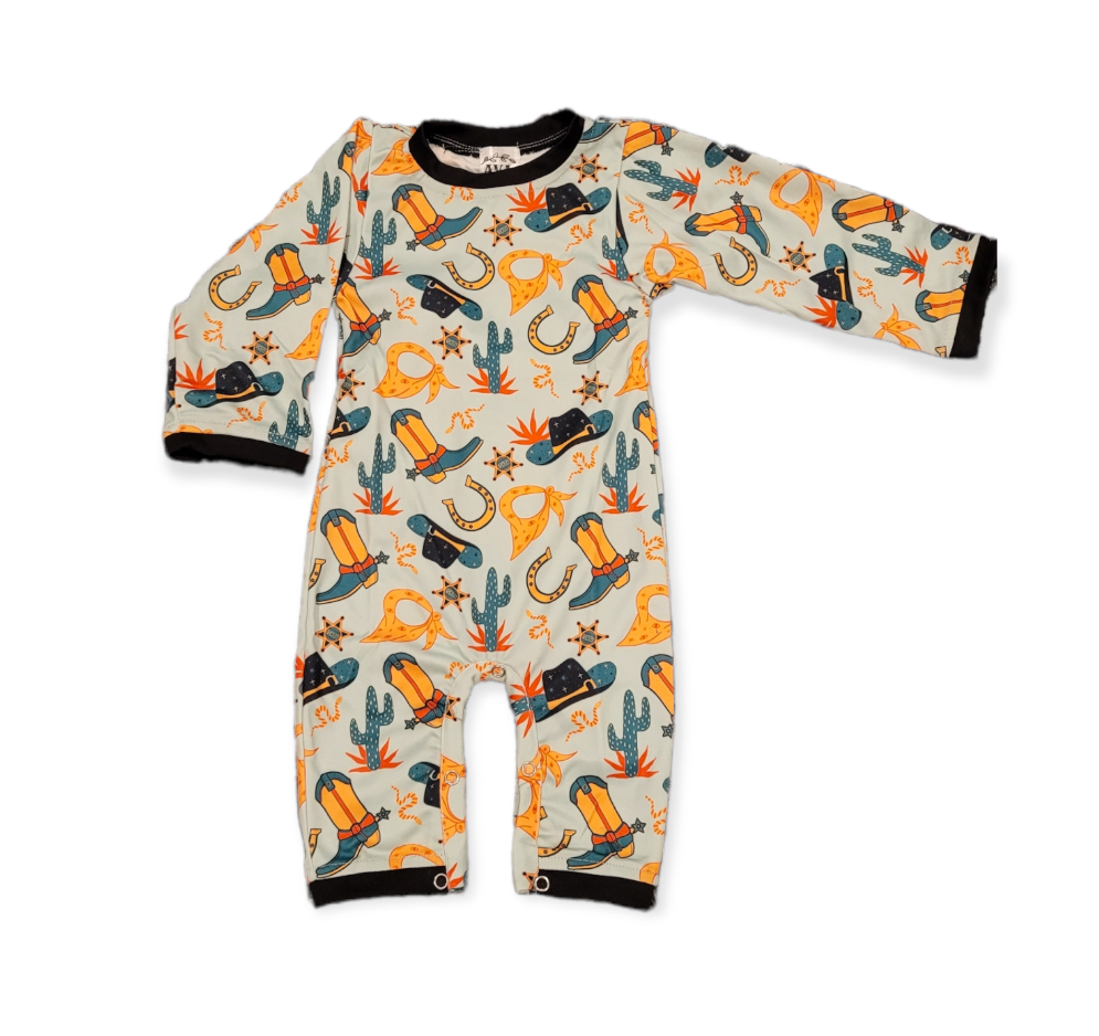 Western Cowboys Romper