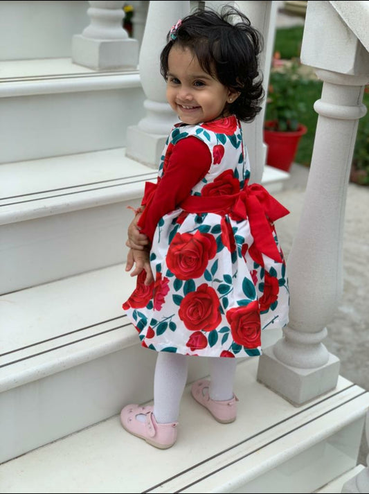 Red Roses Dress - AVA Boutique