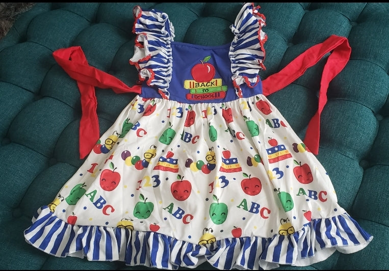 Back to School Apple Dress - AVA Boutique