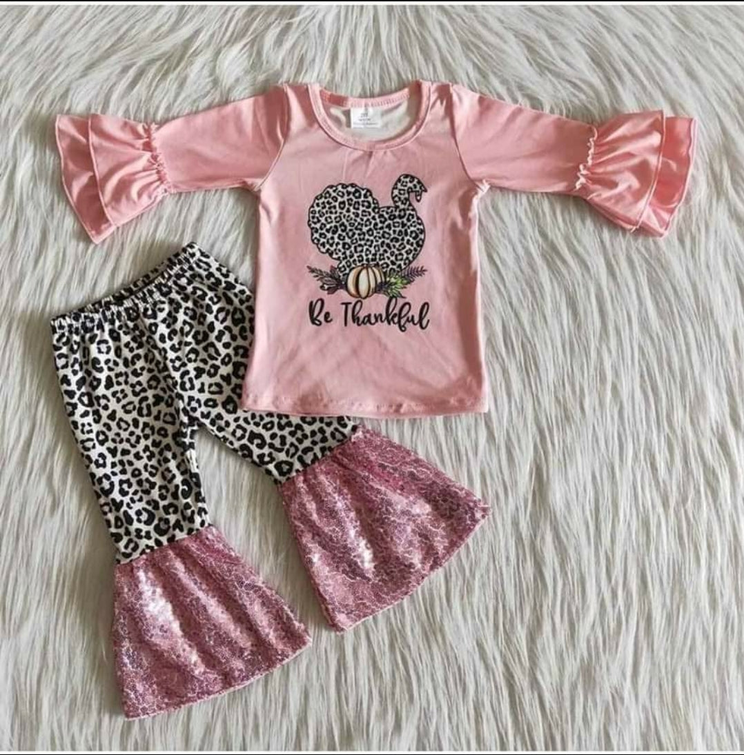Be Thankful Turkey Outfit Set - AVA Boutique