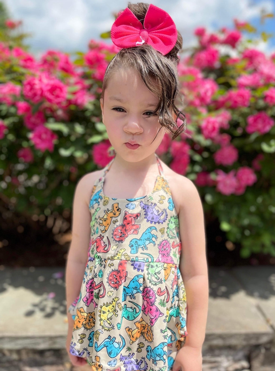 AVA's Dino Girls Halter Top with Bummies