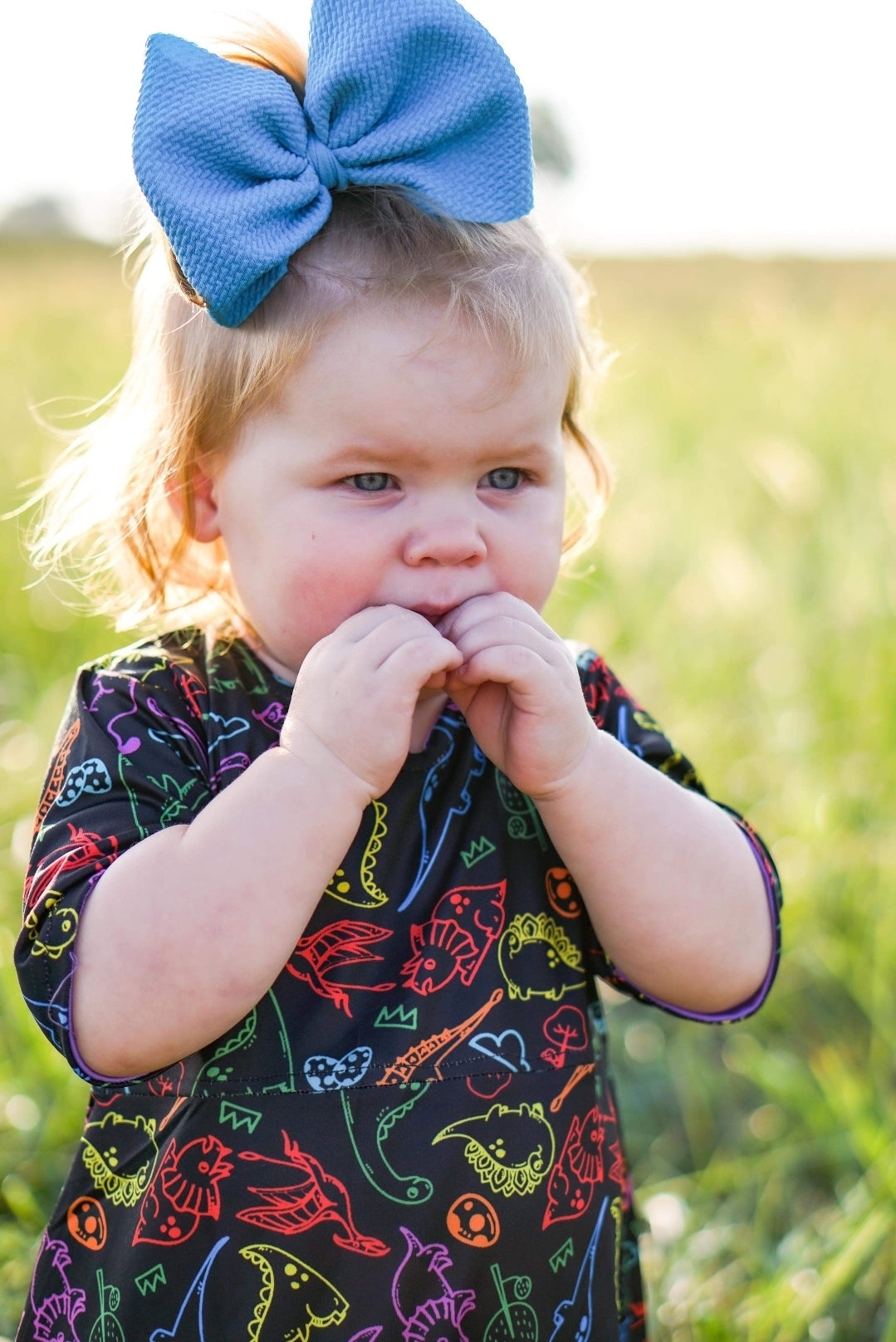 AVA's Doodle Dino Reversible Dress