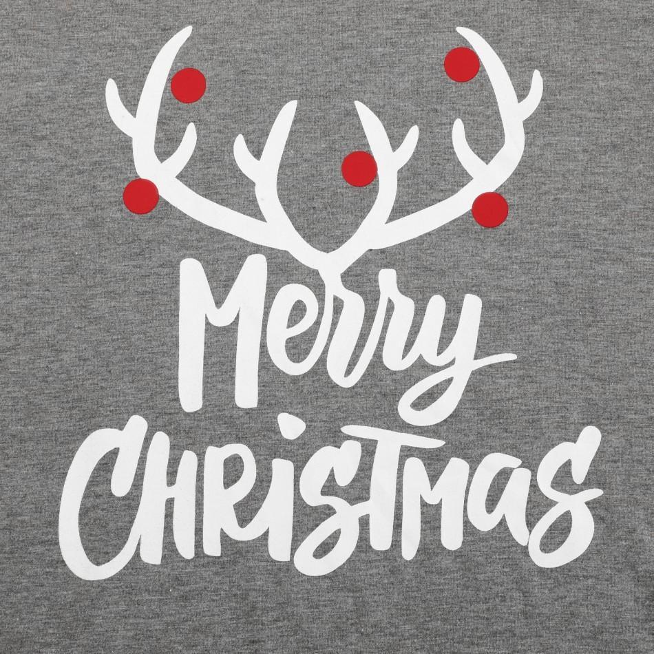 Gray Merry Christmas Family Matching Xmas Pajamas - 10th Nov