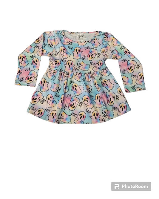 Pastel Boo Dress for Girls
