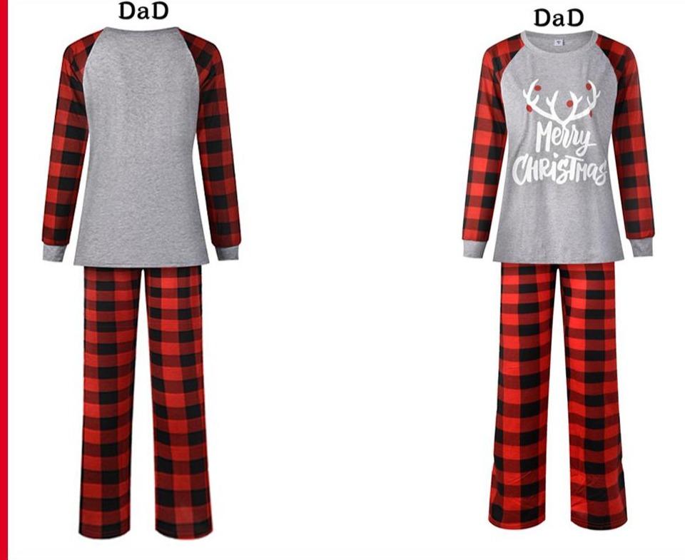 Gray Merry Christmas Family Matching Xmas Pajamas - 10th Nov