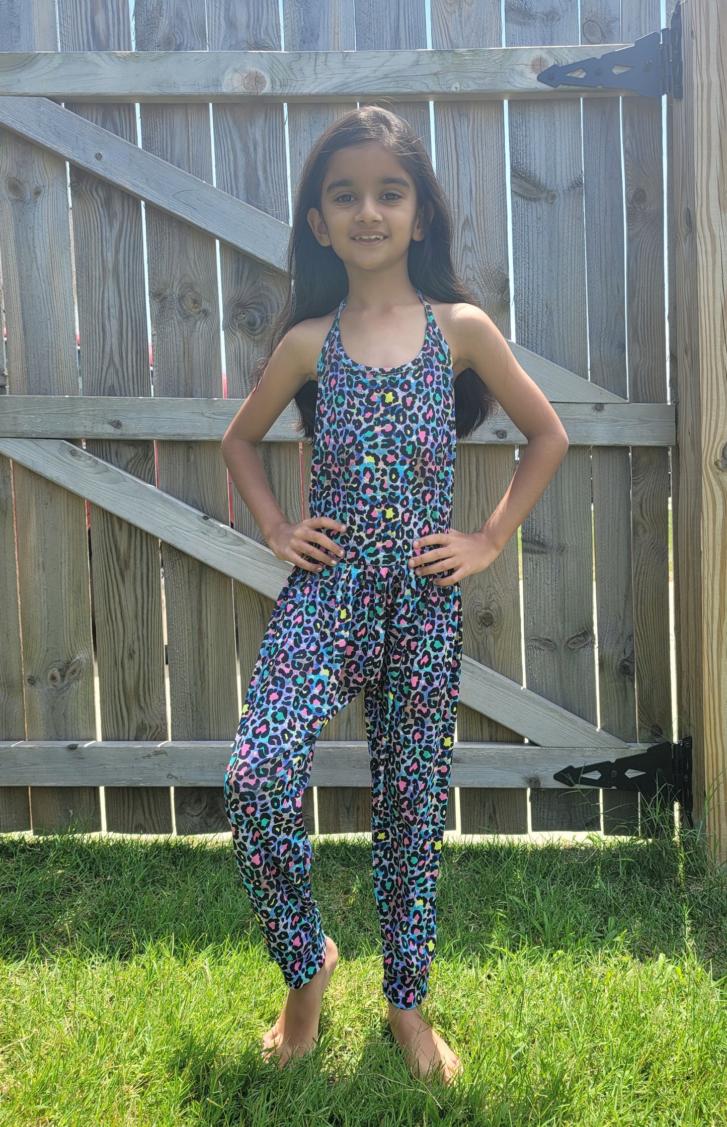 AVA's Leopard Halter Neck Jumpsuit