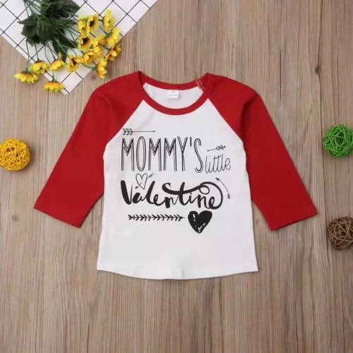Mommy's Littile Valentine Tshirt / Romper - AVA Boutique