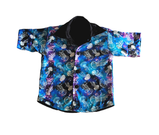 AVA's Jelly Fish Reversible Button Down Shirt
