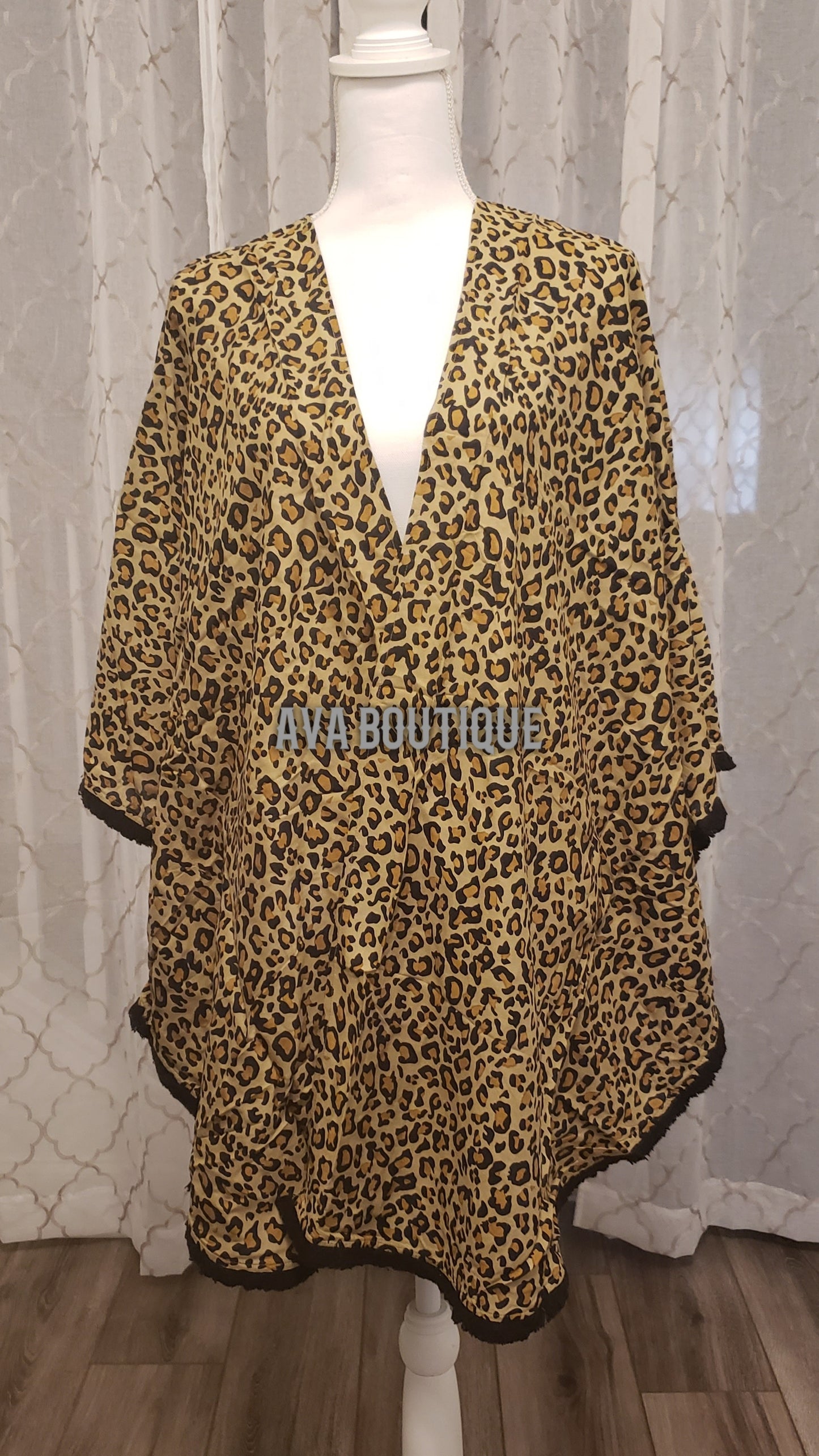 Womens Cheetah Print Shrug - AVA Boutique