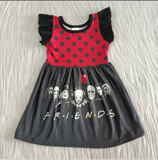 Spooky Friends Halloween Dress - AVA Boutique