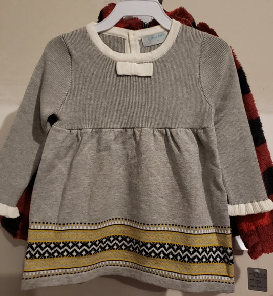 Gray Knit Sweater Dress - AVA Boutique