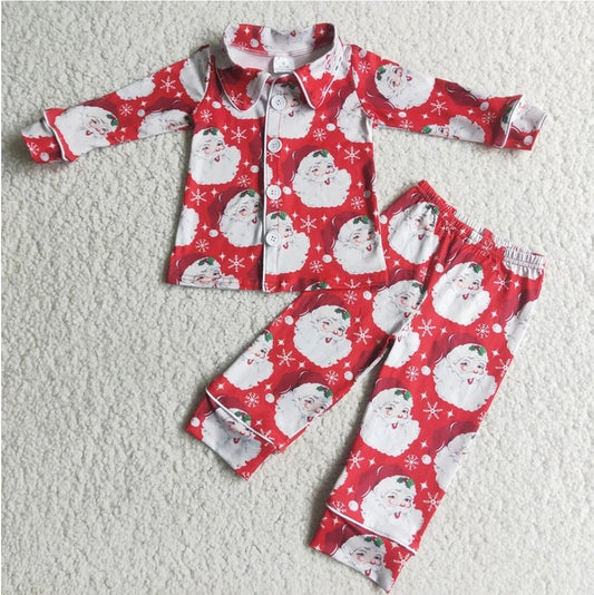 Red Santa Pajamas for Boys