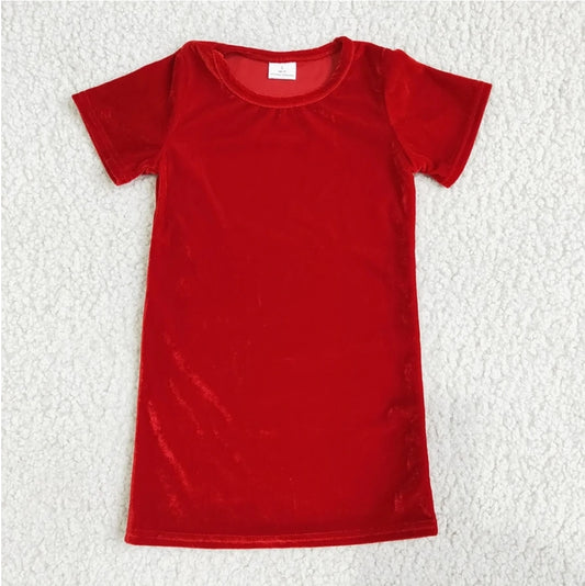 Red Velvet Dress
