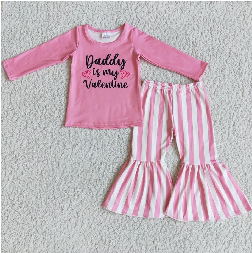 Daddy is my Valentine Outfit Set