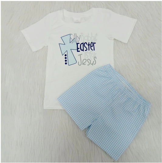 Silly Rabit Boys Easter Shorts Set