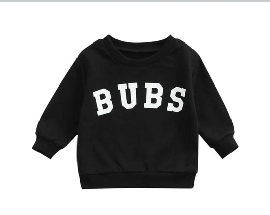 Bubs Black Lightweight Sweatshirt