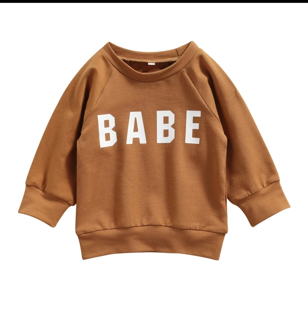 Caramel Babe Lightweight Sweatshirt Top