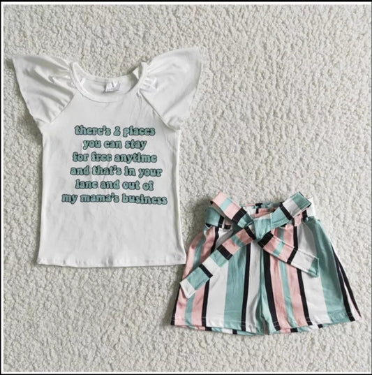 Mamma Business Shorts Set